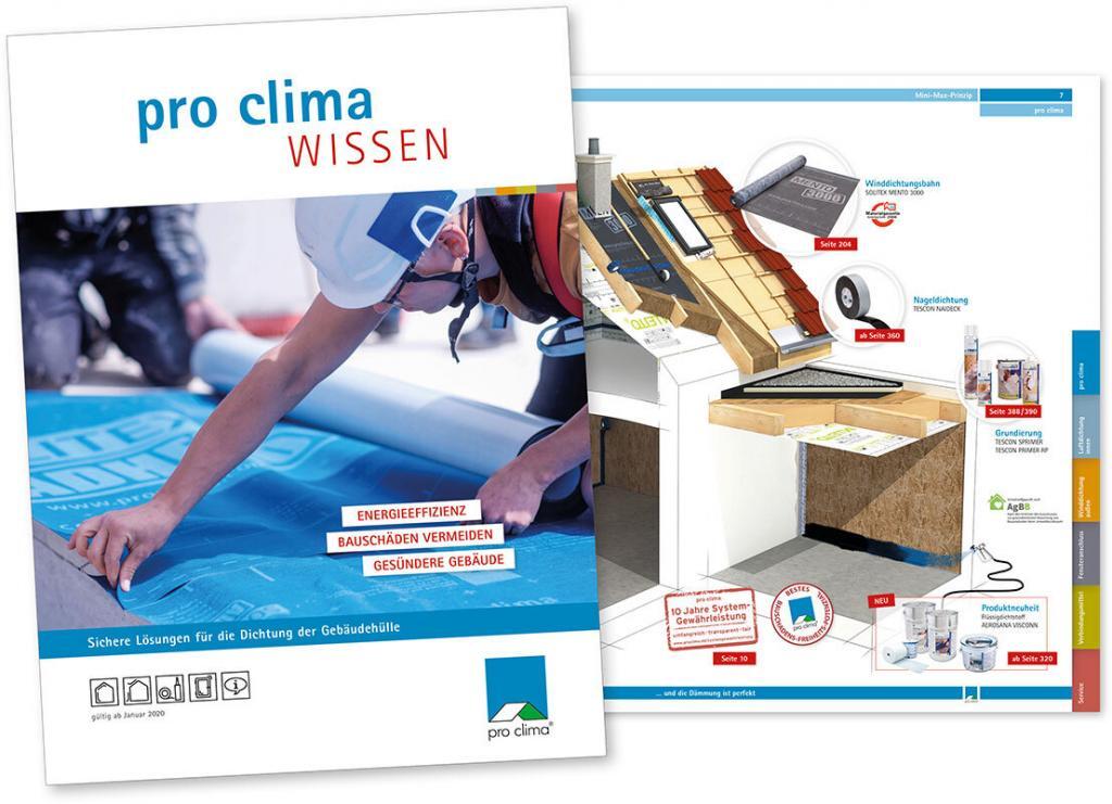 Planungshandbuch pro clima Broschüre Wissen 2020