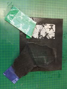 Adhesive tape after storage in water for 24 hours